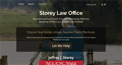 Desktop Screenshot of jeffstoreylaw.com